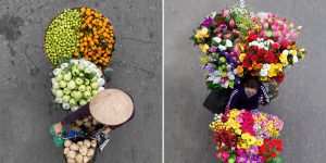 Beautiful Photos Of Vietnamese Street Vendors From Above