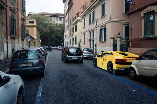 Parked Vehicles Lego Outside Legoland Domenico Franco Rome 3