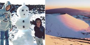 Parts Of Hawaii Are Covered In Snow