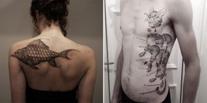 Surreal Animal Hybrid Tattoos Look Like Quirky Sketchbook Drawings
