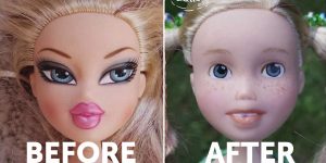 This Artist Removes Make-Up From The Dolls To Give Them A More Realistic Look