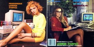 Vintage Yugoslavian Computer Magazine Cover Girls Of The 1980s-90s