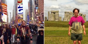 This Guy Makes Sweaters Of Places And Then Takes Pictures Of Himself Wearing The Sweaters At Those Places