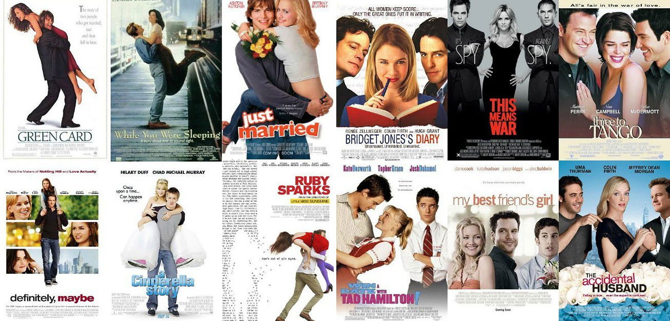The Only 5 Types Of Romantic Comedy Posters » Design You Trust