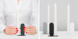 Elegant Nose Candle Holders Are Designed To Hold A Candle With Their Nose