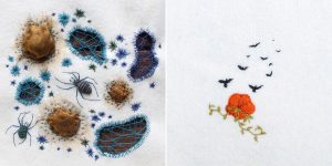 Superb Minimalist Botanical Embroideries By Adam Pritchett