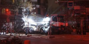 Disco Truck: A Cement Mixer Transformed Into A Giant Disco Ball
