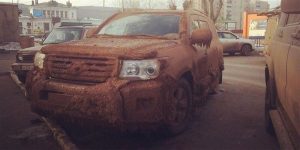 Truck Turns Into A Wintery Mess