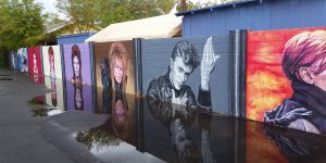 Artists Creates Incredible David Bowie Tribute In Phoenix, AZ