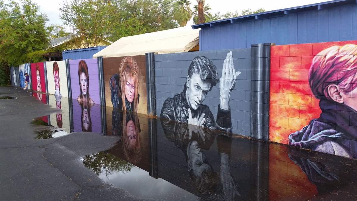 Artists Creates Incredible David Bowie Tribute In Phoenix, AZ » Design