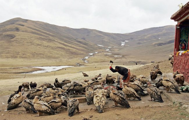 Sky Burial – Tibetans Perform Celestial Burial Ceremony (NSFW) » Design ...