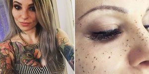 Tattooing Freckles On Your Face Is The New Beauty Craze, And They Look Surprisingly Beautiful