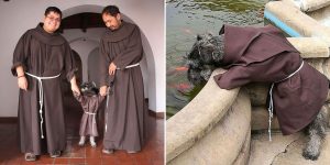 This Monastery Adopted A Stray Dog, Now He Enjoys His Life As A Monk