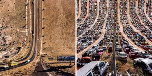 Drone Distortions: Manipulated Landscapes Warp And Bend Upon Themselves