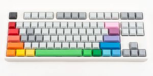 A Minimal, Multi-Colored Keyboard That Would Brighten Up Your Work Day