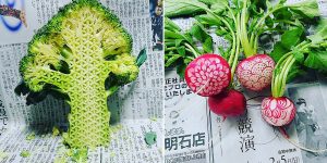 Intricate Fruit & Vegetable Carvings By Japanese Artist Gaku