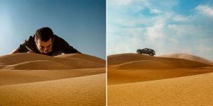 Audi Hires Photographer To Shoot Their $50,000 Car, He Uses $32 Miniature Toy Car Instead