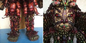 Incredible Japanese Statues Made With Dead Bugs