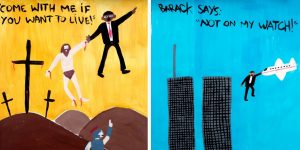 Yes, This Is Barack Obama Battles The Pink Robots