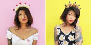 Delicious Food Crowns Self-Portraits By Lauren Hom