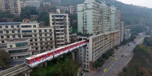 Train Travels Right Through Hole In 19-Storey Block Of Flats