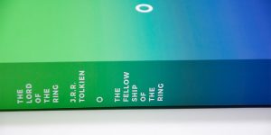 Bold, Minimalist Lord of The Rings Book Covers Feature Bright Color Gradients