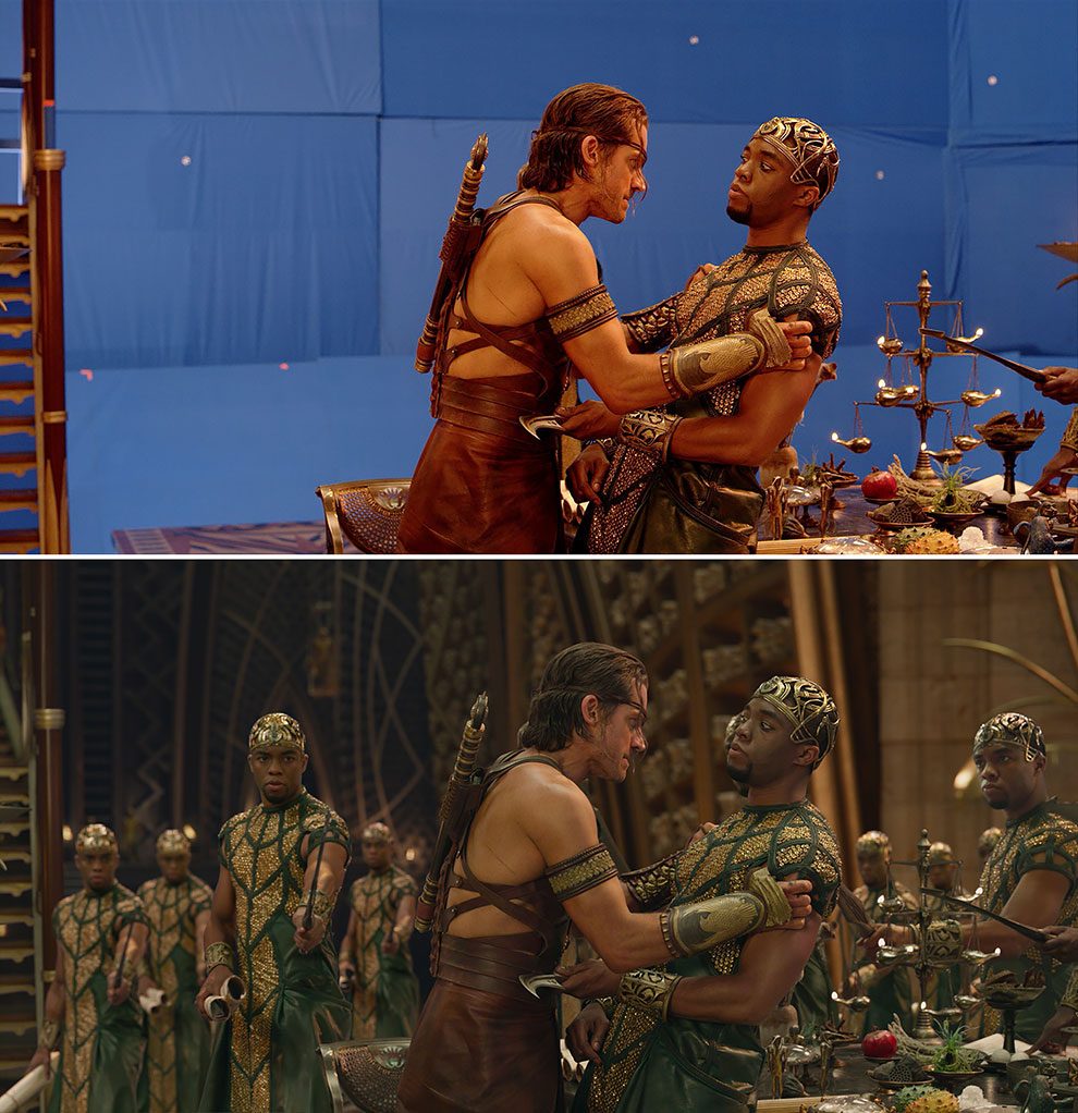 Gods Of Egypt Movie Before And After Special Effects » Design You