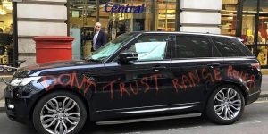 Range Rover Driver Slates Dealership By Graffitiing His Own Car With Angry Messages