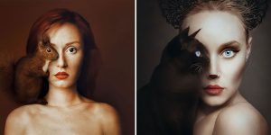 Artist Creates Beautiful Mashups Between Her Eyes And Animals