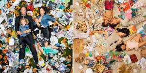 Shocking Photographs Of People Lying In 7 Days Worth Of Their Trash