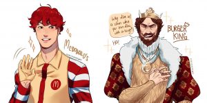 Illustrator Reimagines Famous Fast Food Brands As Manga-Style Characters