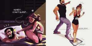 Artist Illustrates Everyday Life With His Wife In Funny Comics