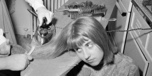 Teenage Girls Iron Their Hair Before A Night Out In New York City In 1964