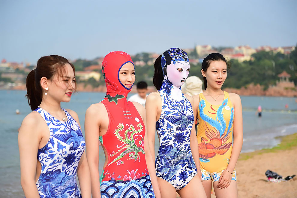 China’s Famous ‘FaceKini’ Gets PorcelainInspired Facelift » Design