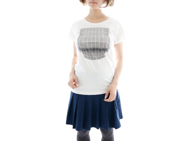 Japanese T-Shirt Uses Optical Illusion To Give Breasts To Even The