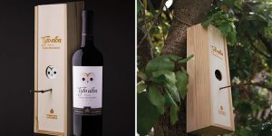 This Wood Wine Box Packaging Can Be Reused As A Bird House