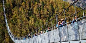 The Europabruecke - World's Longest Pedestrian Suspension Bridge