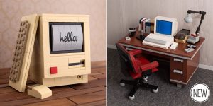 Head Back To The 80s With Chris Mcveigh's LEGO Retro Desk Kits