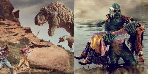 Human Characters Interact With Extra-Terrestrial Creatures And Dinosaurs - New Gucci Campaign Inspired By Vintage Sci-Fi