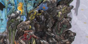Environment Activists Try To Break World Record  With This Colossal 3D Body Painting Picture