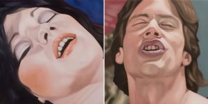 Looking For Mr.Goodsex: A Series Of Paintings Of Un-Cropped Stills Taken From Vintage Adult Movies