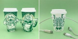 South Korean Allustrator Soo Min Kim Creates Stunning Drawings On Starbucks Cups