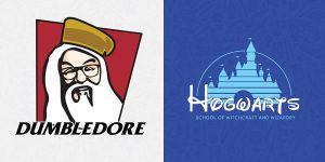 Artist Recreates Harry Potter's Universe As Famous Brand Logotypes
