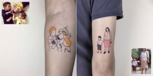 Artist Turns Your Most Nostalgic Childhood Pics Into Stylish Tattoos So You Always Have Them On Your Skin