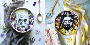 Amateur Food Artist Decorates Smoothie Bowls Using Only Natural Ingredients