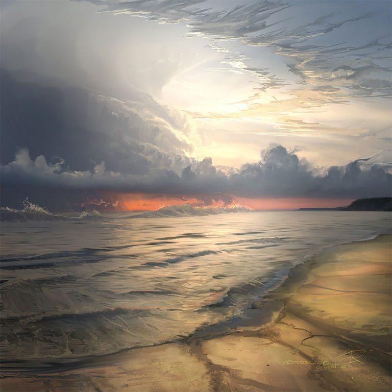 “Eye In The Sky”: Breathtaking Digital Paintings Of Skies By Alexander ...