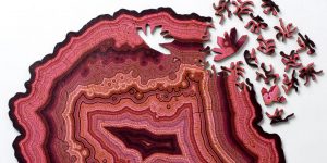 Unique Laser-Cut Jigsaw Puzzles Based On Geological Forms By Nervous System