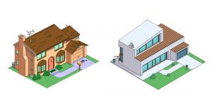 Reimagining The Simpsons’ Home In 8 Popular Architectural Styles