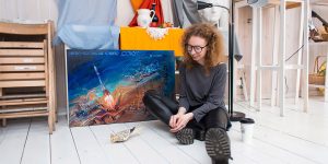 Russian Artist Makes Beautiful Space Themed Calendar For The Year 2018