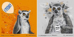 These Animal Illustrations Accurately Express Our Monday Blues And Friday Feels
